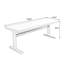 Bureau rectangulaire en bois massif noyer clair-109694230