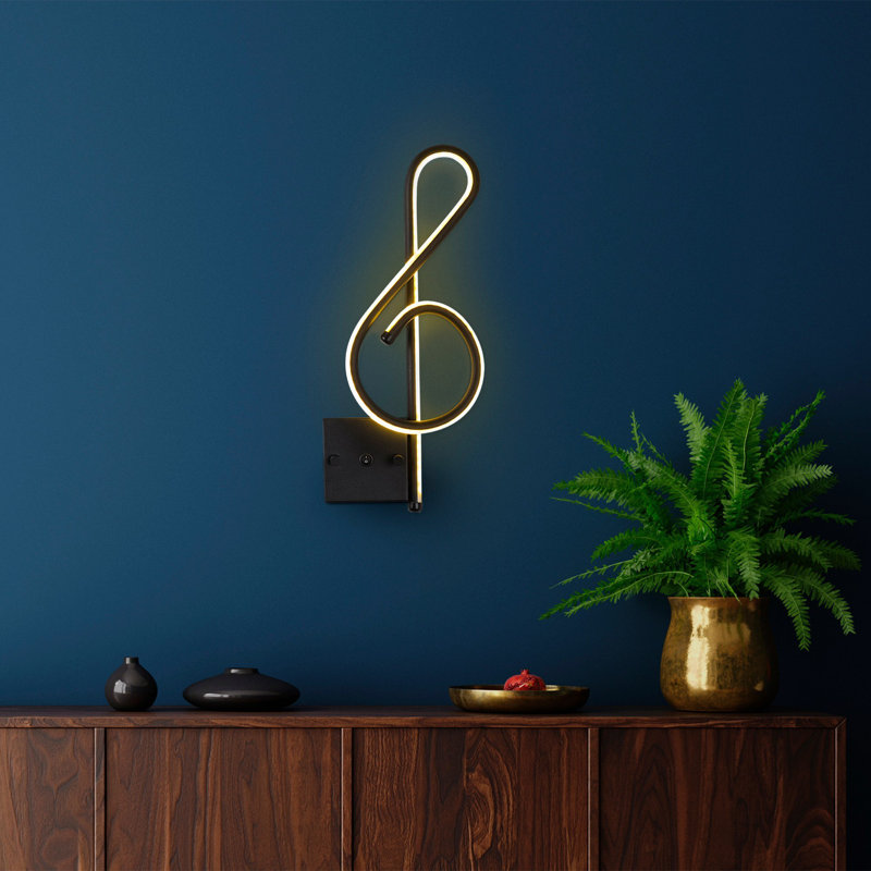 Cobers Modern Black Wall Lamp, 7.9 x 17.7 x 1.2 inches | Durable Metal Body with 4-inch Base Plate | Integrated 12W LED, 3000K Warm White Light | IP20 Rated for Indoor Use, Stylish & Space-Saving Design for Any Room
