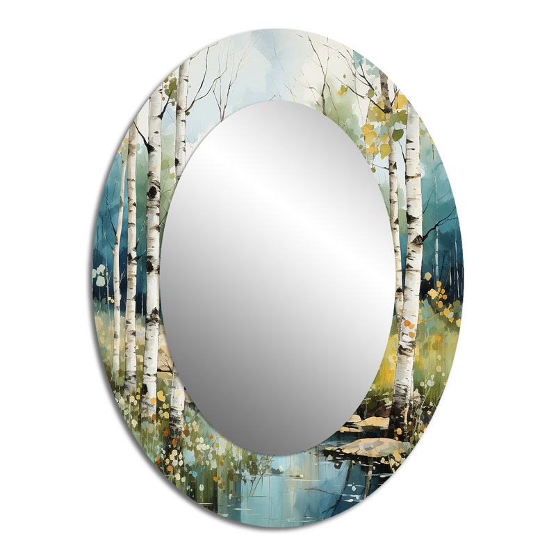 Miroir mural Birch Woods Whispering Winds X, 40 po x 30 po