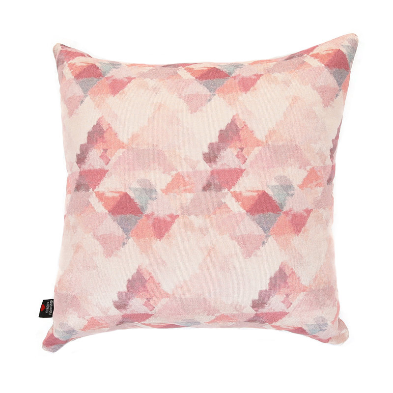 Alva Square Cushion, 43 x 43cm, Pink