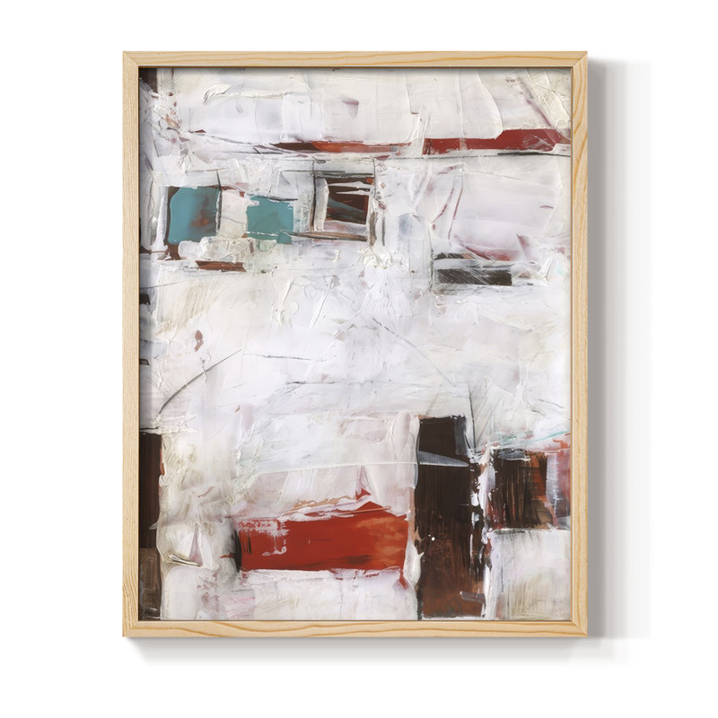 City Blocks II, reproduction encadrée - bois massif, Naturel, H 15 po x l 12 po
