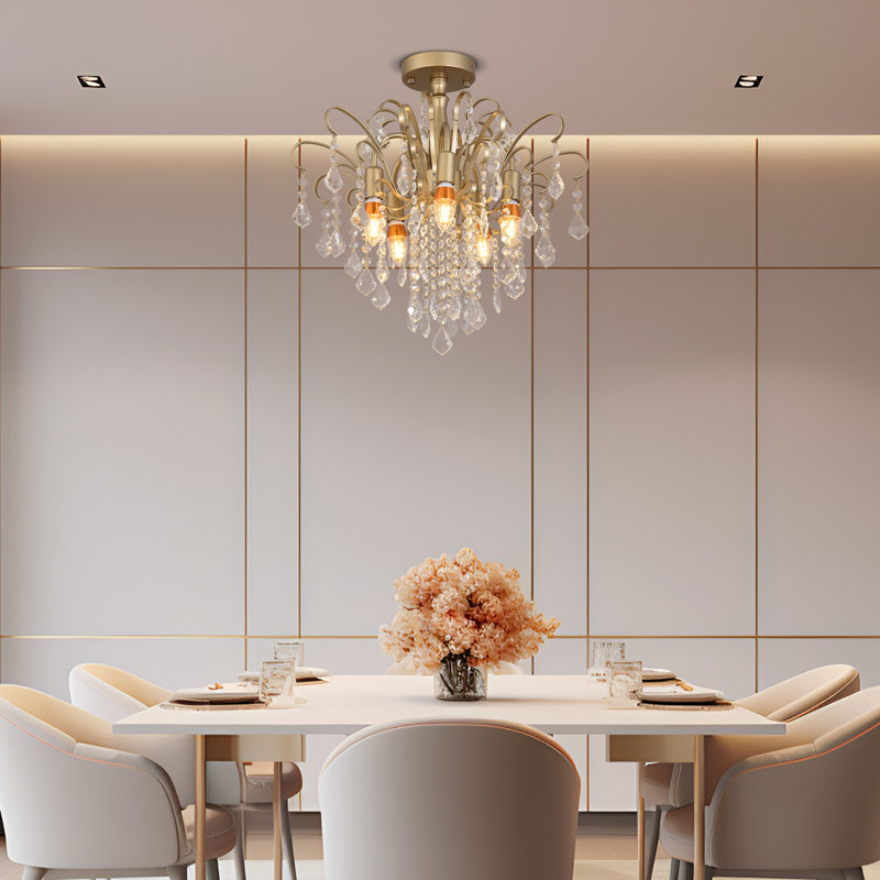 Base,Imitation Brass Color Ceiling Light Modern Lighting Fixture For Bedroom Hallway Bar Kitchen, H 18.5'' X W 17.7''