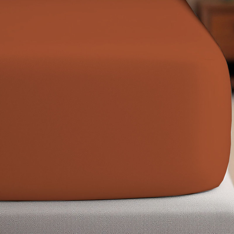 Ensemble de draps luxueux en microfibre de qualité supérieure, Orange d’automne