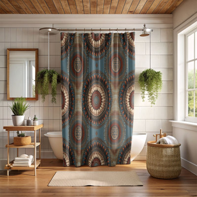Boho Whirls - Rideau de douche Premium
