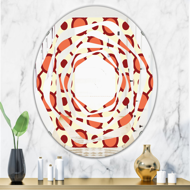 Miroir mural Whirl Abstract, 31,5 po x 31,5 po