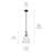 15.25" 1-Light Cone Pendant with Clear Seeded Glass-2135198213
