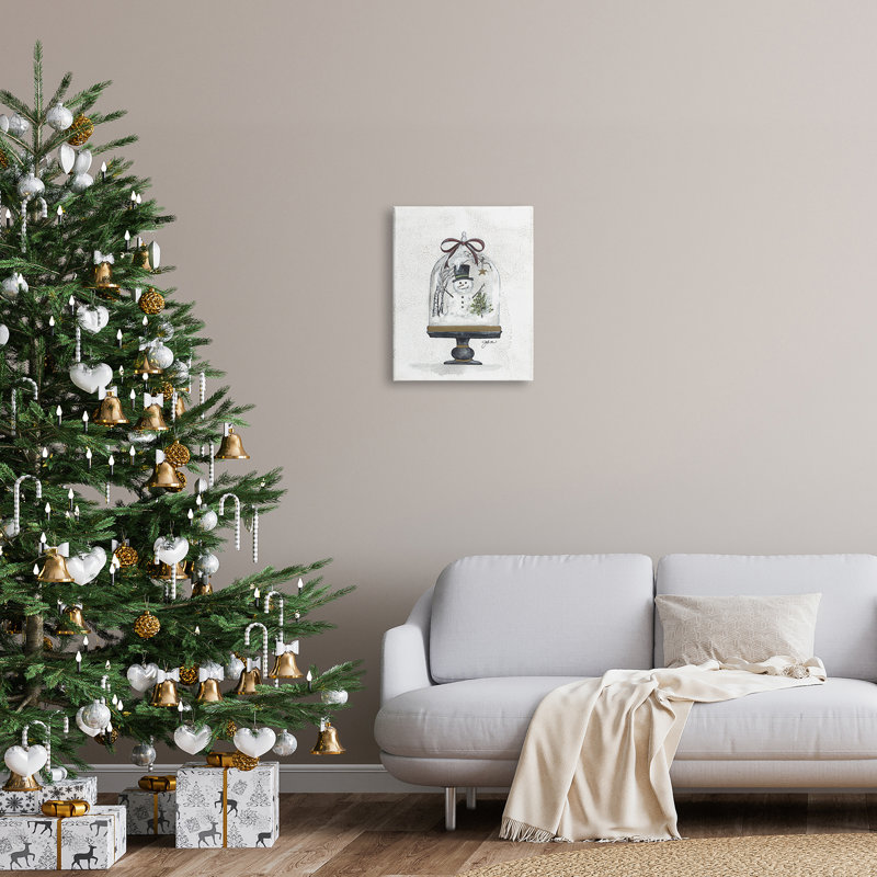 Snowman Winter Scenery, Toile tendue, H 20 po x l 16 po x P 1,5 po