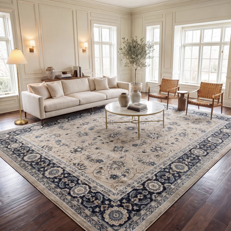 Tapis oriental Klose Performance, Gray/Cream, Rectangle 2' x 3'