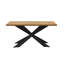 Goddard 4 Person Dining set - a Rectangular Wooden Dining Table with Metal Legs and a Set of 4 Quilted Velvet Dining Chairs for Dining Room - Modern Dining Table Set-2015197895-2015197892-2015197893