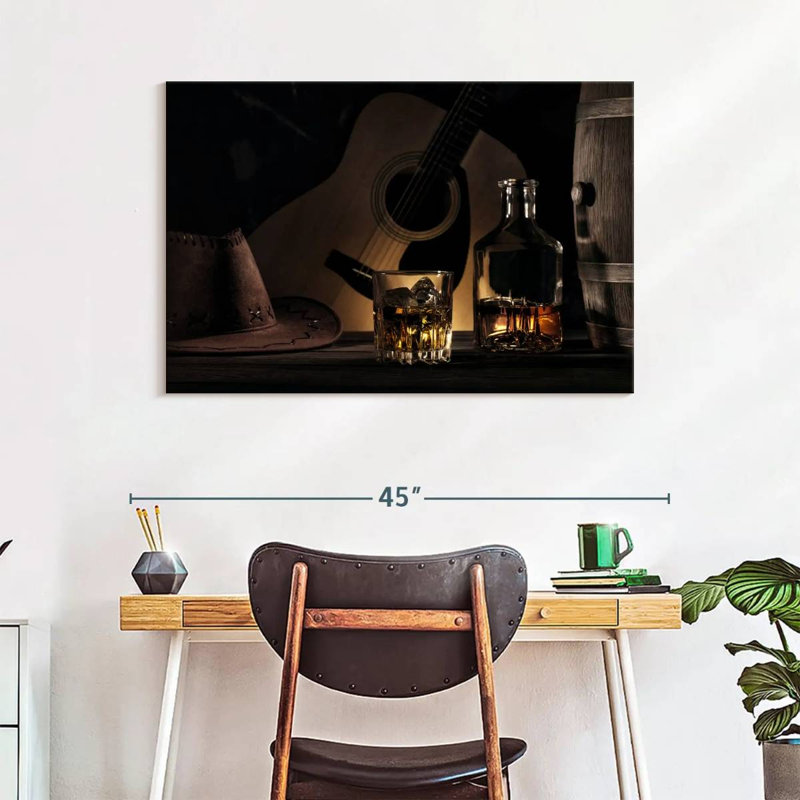Yarlin Cowboy Whiskey, 26" H x 39" W