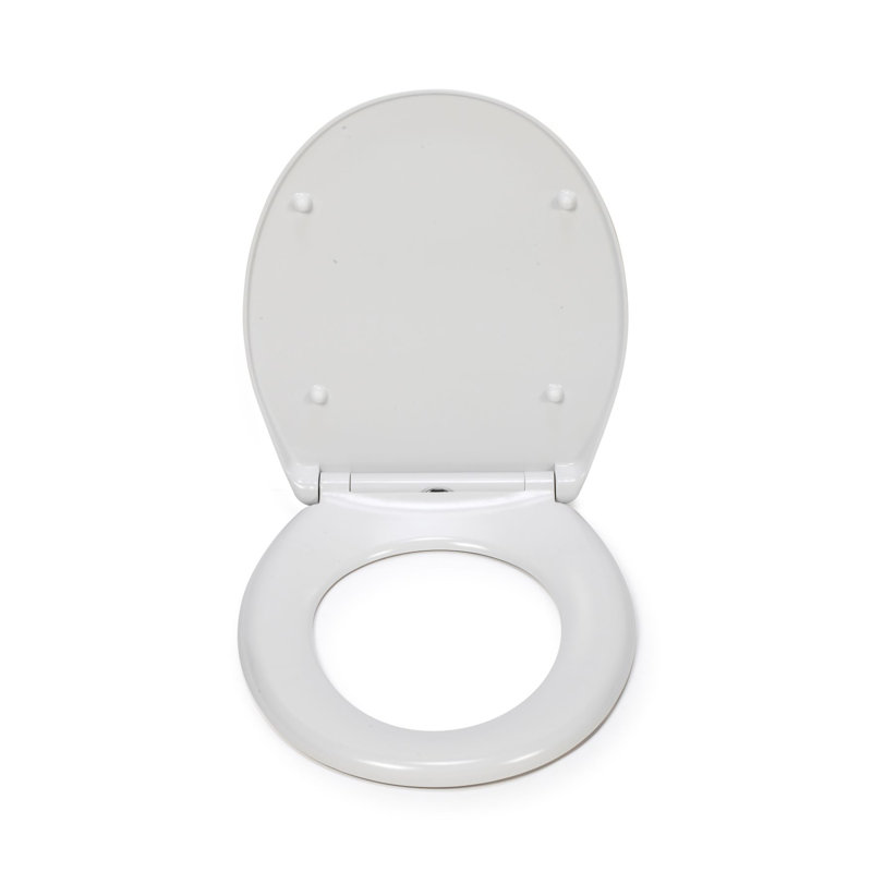 Steven Brown Hannah McWave Flexi-Fix Toilet Seat - Soft Close and Quick Release with Adjustable Hinges, Durable Polypropylene Plastic with Top and Bottom Fixings