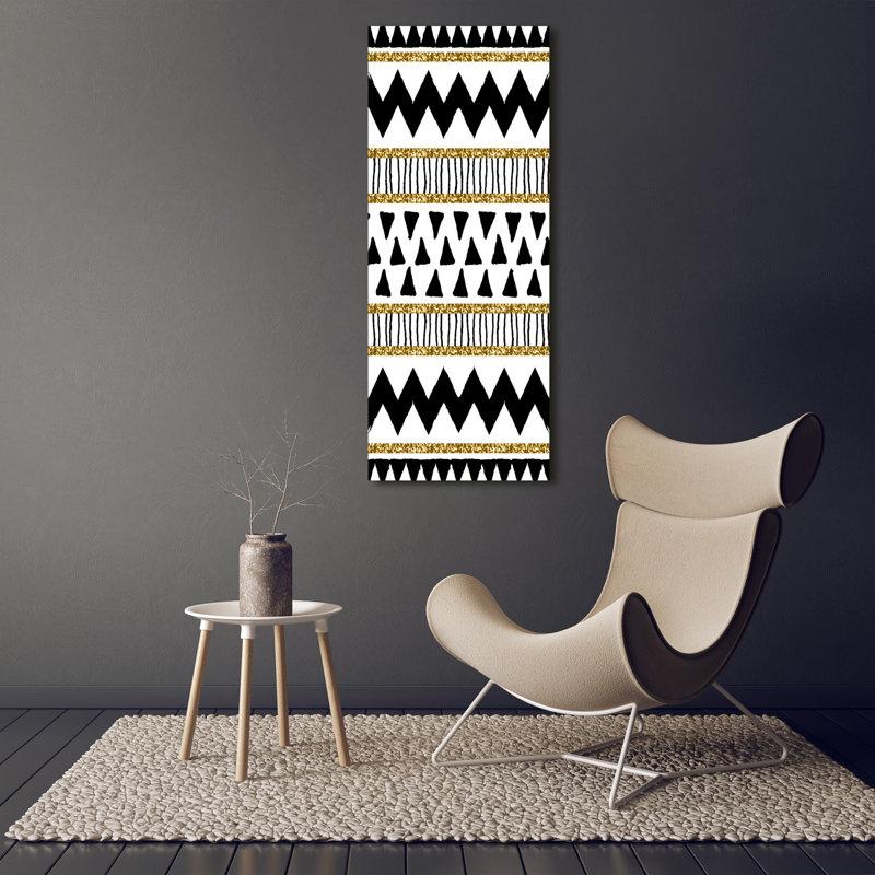 Ethnic Background - Wrapped Canvas Print