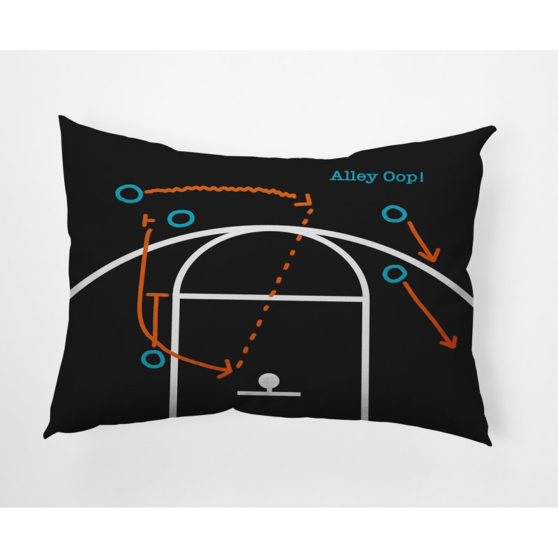 Housse de coussin rectangulaire d'extérieur Alley, Noir