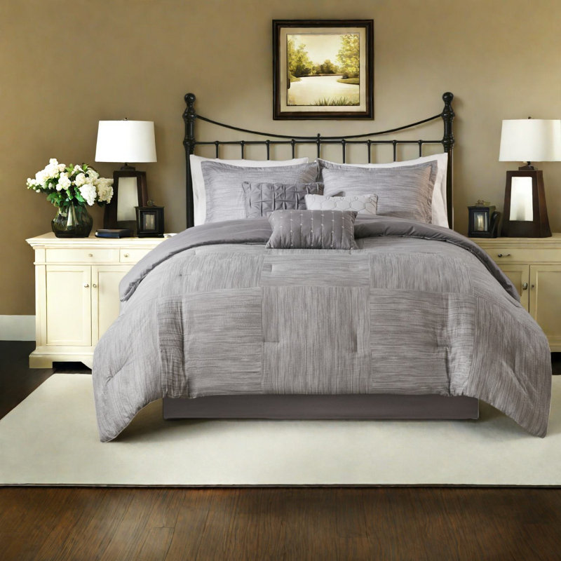 Piece Queen Bedding Sets, Polyester Seersucker Modern Home Comfort