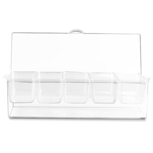 Bin Buddy Clear Plastic Storage Box with Removable Dividers | Size 10.5 X  4.5 X 1.75 Overall | 6 Sections Each Size 1.5 x 4 x 1.25 | Customize