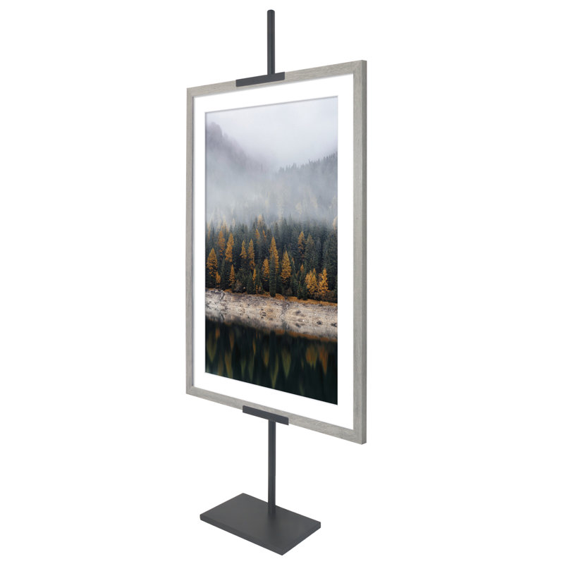 Adjustable Easel Stand - Up to 50" - Ideal for Art, Signs, or Photos - Use at Home or Events - Black, Large