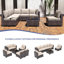 Ensemble de mobilier d'extérieur 7 pièces 7 pièces-319671991-319671987