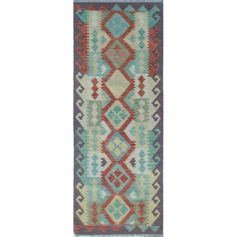 Sun Faded Flatweave Zach Red Runner