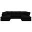 5 Seater Corduroy Corner Sofa -766994609
