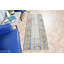 Handwoven Turkish Oushak Runner Rug in Blue for Living Room Decoration and Ideal Gift for Home