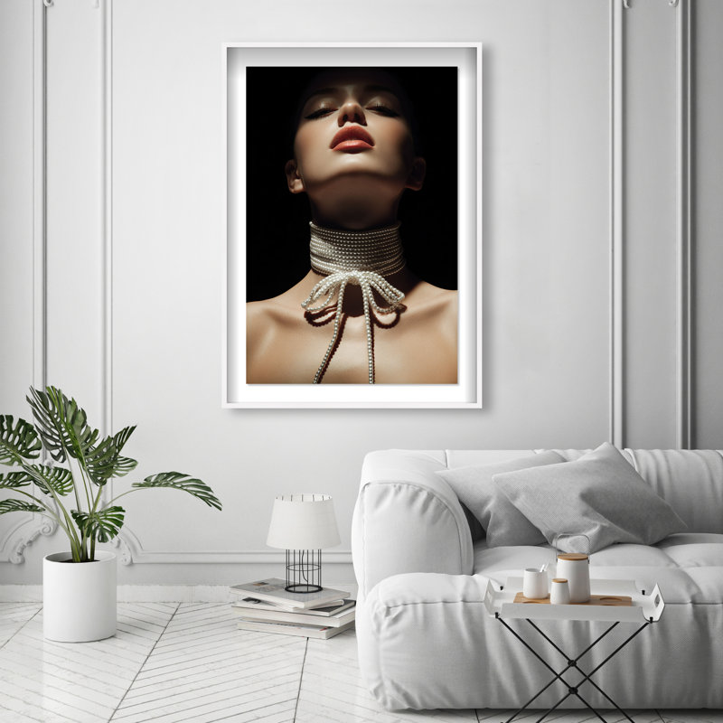 Pearl Constellation Print by Oliver Gal, 25.5"H x 17.5"W, White Shadowbox