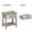48cm W Solid Wood Bedside Table-1320956518