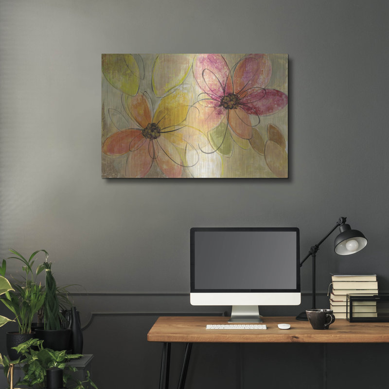 «Neon Floral» par Silvia Vassileva, H 24 po x l 36 po