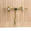 Robinet de salle de bain mural 2 trous Kingston-102440339