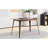 Dining Table Solid Wood Legs, Walnut