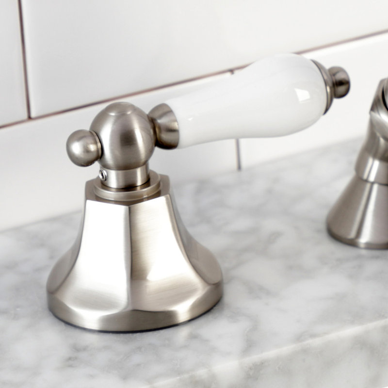 Kingston Brass Deck Mount Hand Shower with Diverter for Roman Tub Faucet, Brushed Nickel