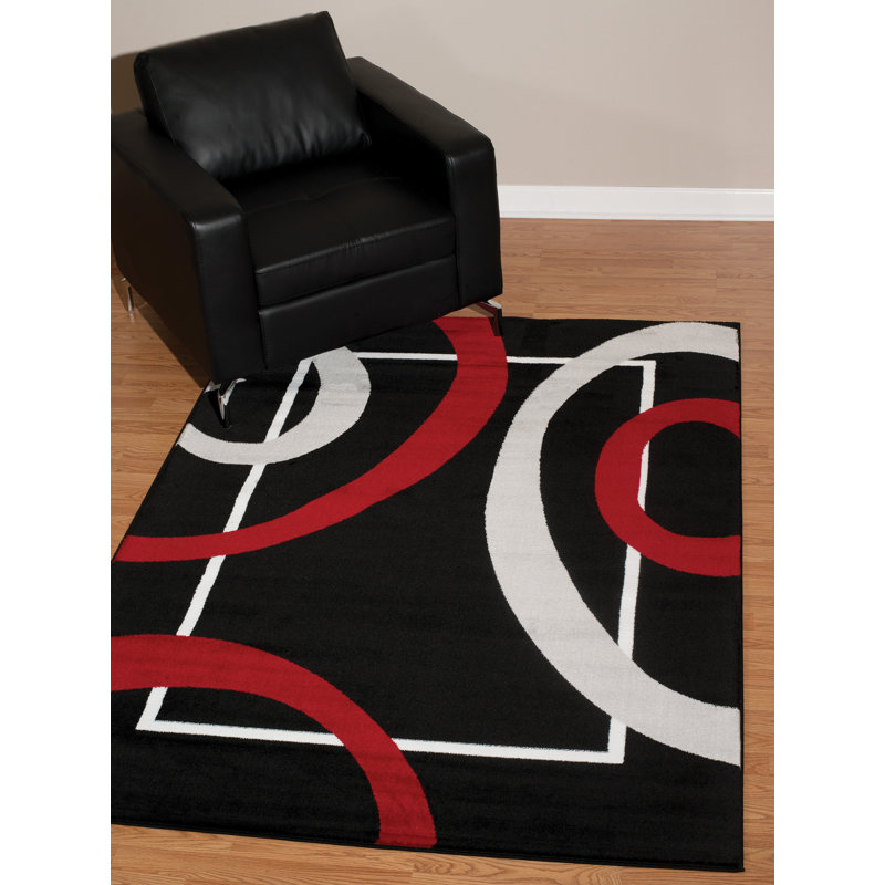 Gluck Abstract Indoor Rug, 5'3" x 7'6"