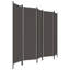 vidaXL 5-Panel Room Divider Anthracite 98.4"x70.9-1991278984-1883001718-1883001709