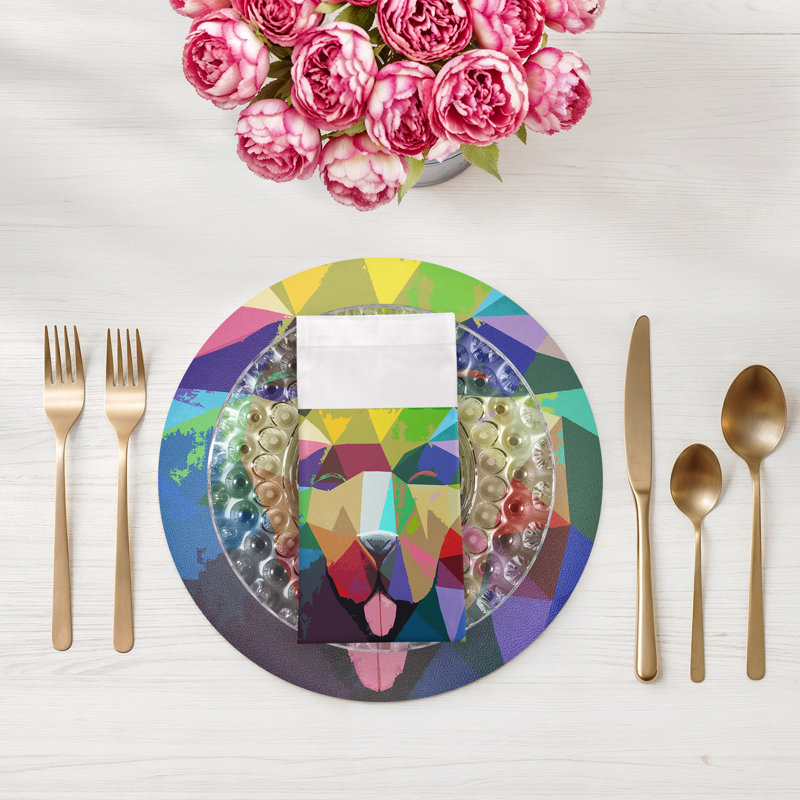 Serviettes de table en satin de coton Ode to Okuda