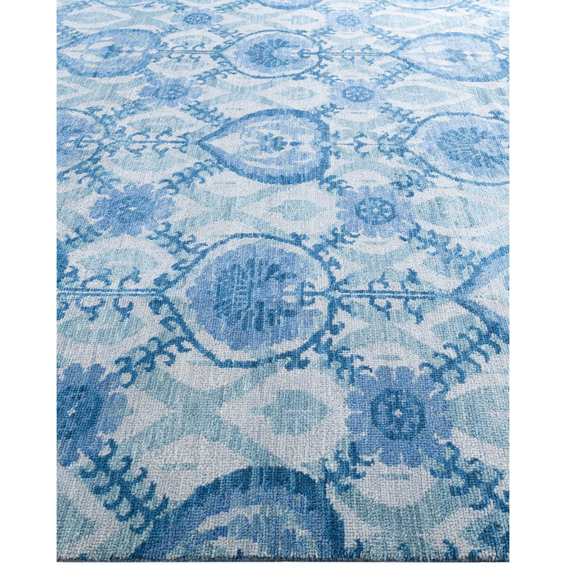 Overdyed One-of-a-Kind 7' 10" X 9' 10" Hand Knotted Area Rug