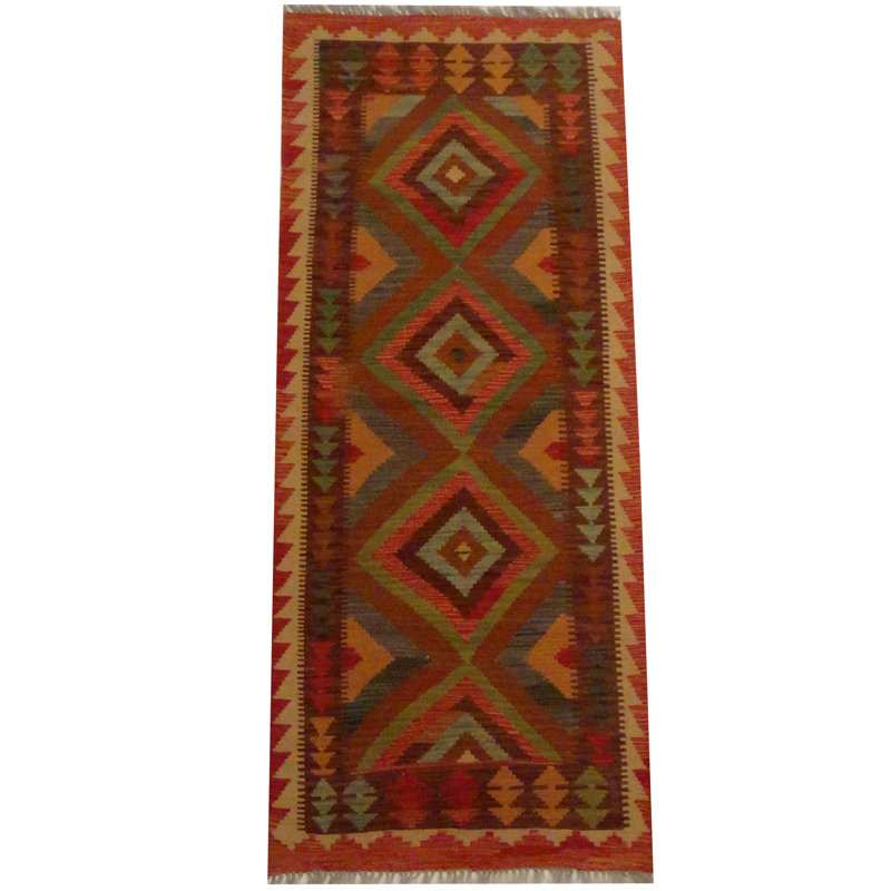 Tapis rouille / beige tissé à la main Azpeitia