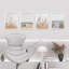 «Pampas Grass Beach Ocean Shore», impression encadrée de 4 pièces-90605191-90605193