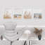 «Pampas Grass Beach Ocean Shore», impression encadrée de 4 pièces-90605192-90605193