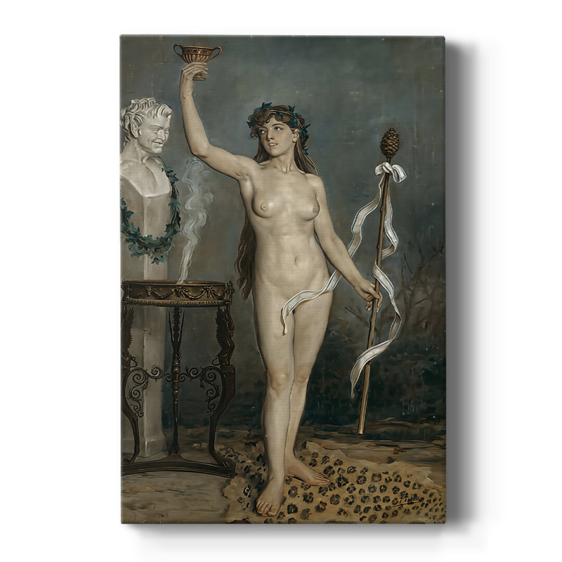Bacchante - toile tendue par Joaquin Sorolla y Bastida, 18 x 27