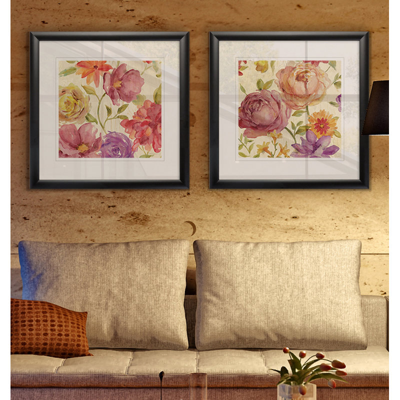 « summer sorbet i », ensemble de 2 reproductions de peintures encadrées