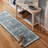 EVERWASH Haven Distressed Border Machine Washable Area Rug with AirFlo Technology, Blue, 2'6"x7'-126586812-126586813