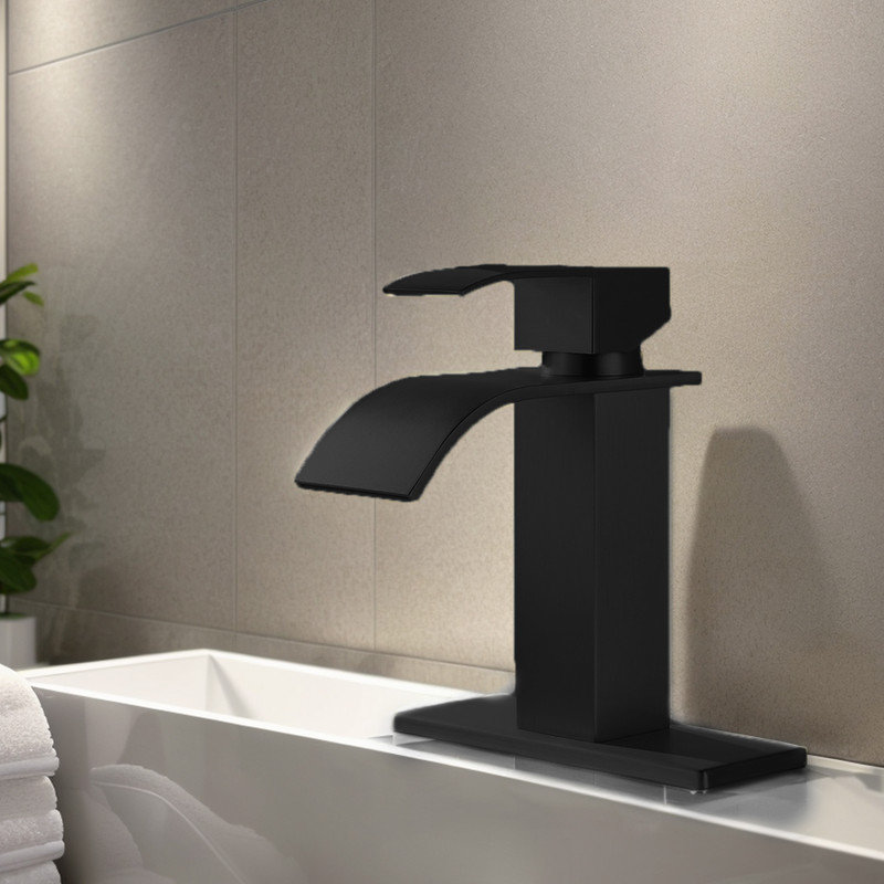 Single-handle Bathroom Faucet, Matte Black