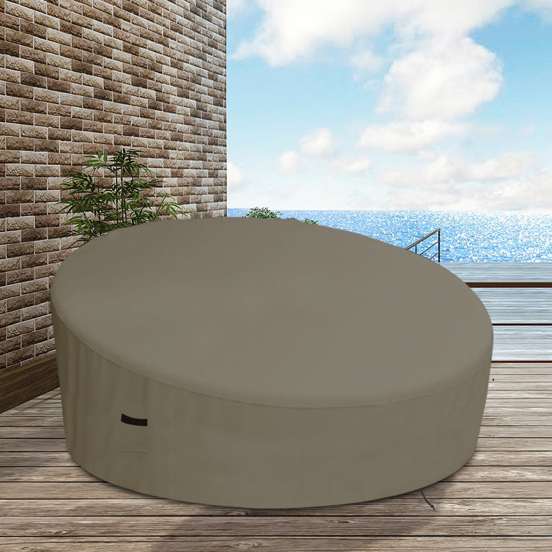 Outdoor Full Day Bed Covers, Covers for Daybed, Full Size Heavy Duty, UV Resistant Patio Furniture Cover, Beige