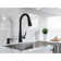 Pfister Barulli 1-Handle Pull-Down Matte Black Kitchen Faucet with Soap Dispenser