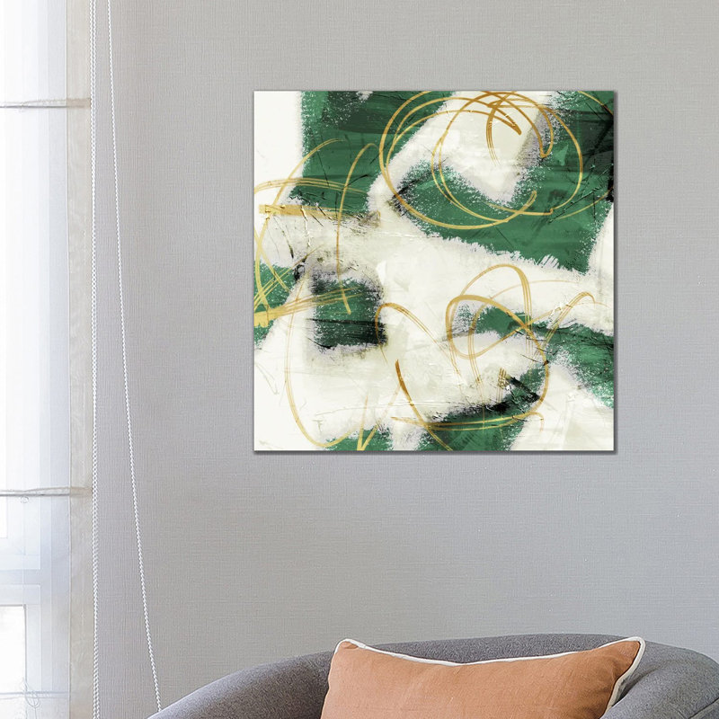 Emerald Mustard Prophecy I by Marcus Prime - Wrapped Canvas Print, 45.72 cm H x 45.72 cm W x 3.175 cm D