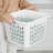 Sterilite Laundry Basket, 1.5 Bushel Plastic Hamper with Handles, White, 6 Pack-113332347