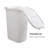  60L Slim Laundry Hamper, Clothes Basket, Lid, Wicker Style, Plastic-73408769