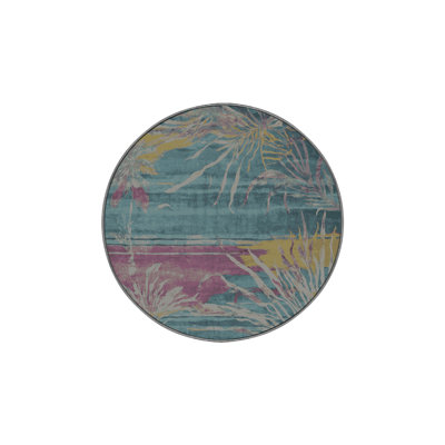 Machine Washable Gray Area Rug