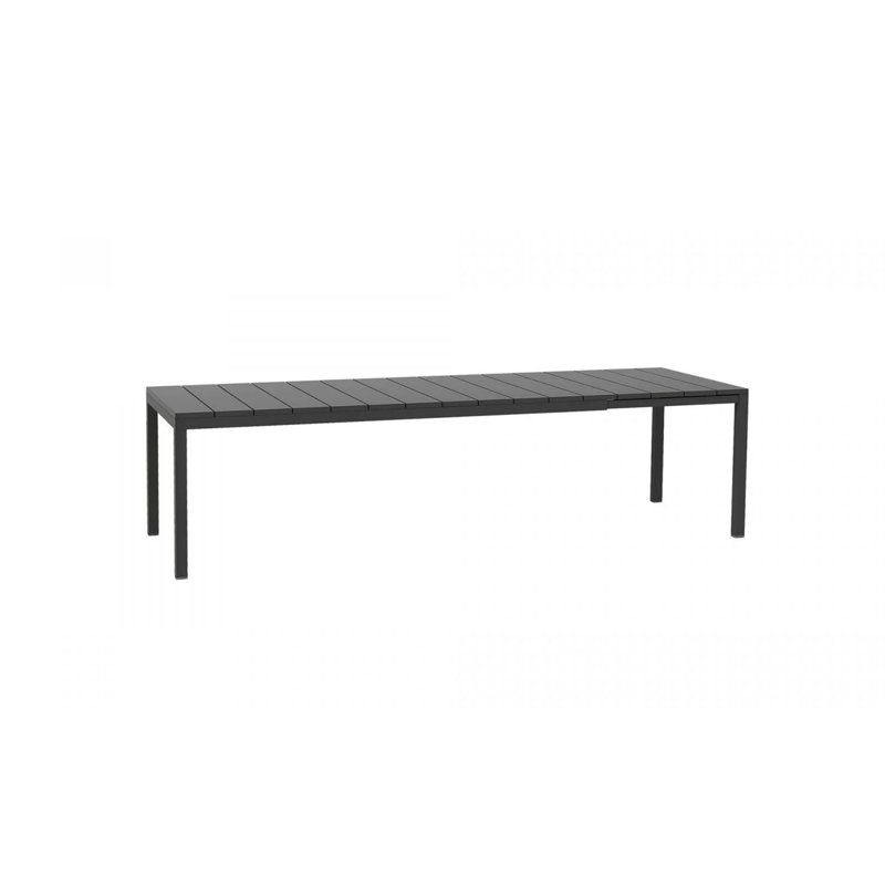 Rio Outdoor Dining Table, Anthracite, 29.92" H x 39" W x 110.24" L