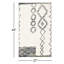 Kaylee Sahara Boho Stain/Fade Resistant Non-Slip Machine Washable Gray/Ivory Bath Rug-559588690