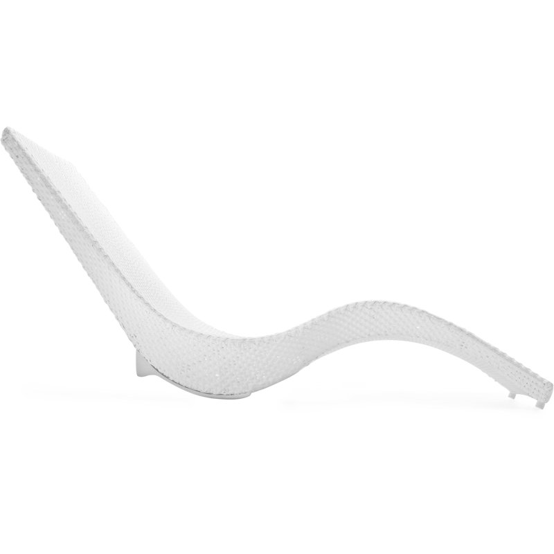 Mermaid Outdoor Chaise Lounge, White